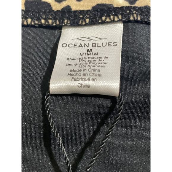 Ocean Blues Women's Strappy Sides Bikini Bottom Leopard New Medium - Picture 3 of 7